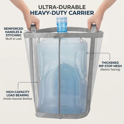 Wall-Mounted Foldable Laundry Hamper - 41L Breathable Mesh