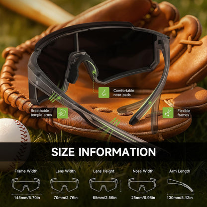 Polarized Running Sunglasses - Lightweight Sport Shades