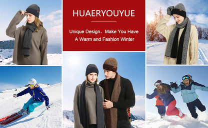 Mens Winter Set - Beanie, Scarf & Touchscreen Gloves (3 Pc)