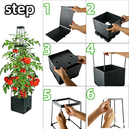 Raised Garden Planter Boxes with Trellis - 2 Pack