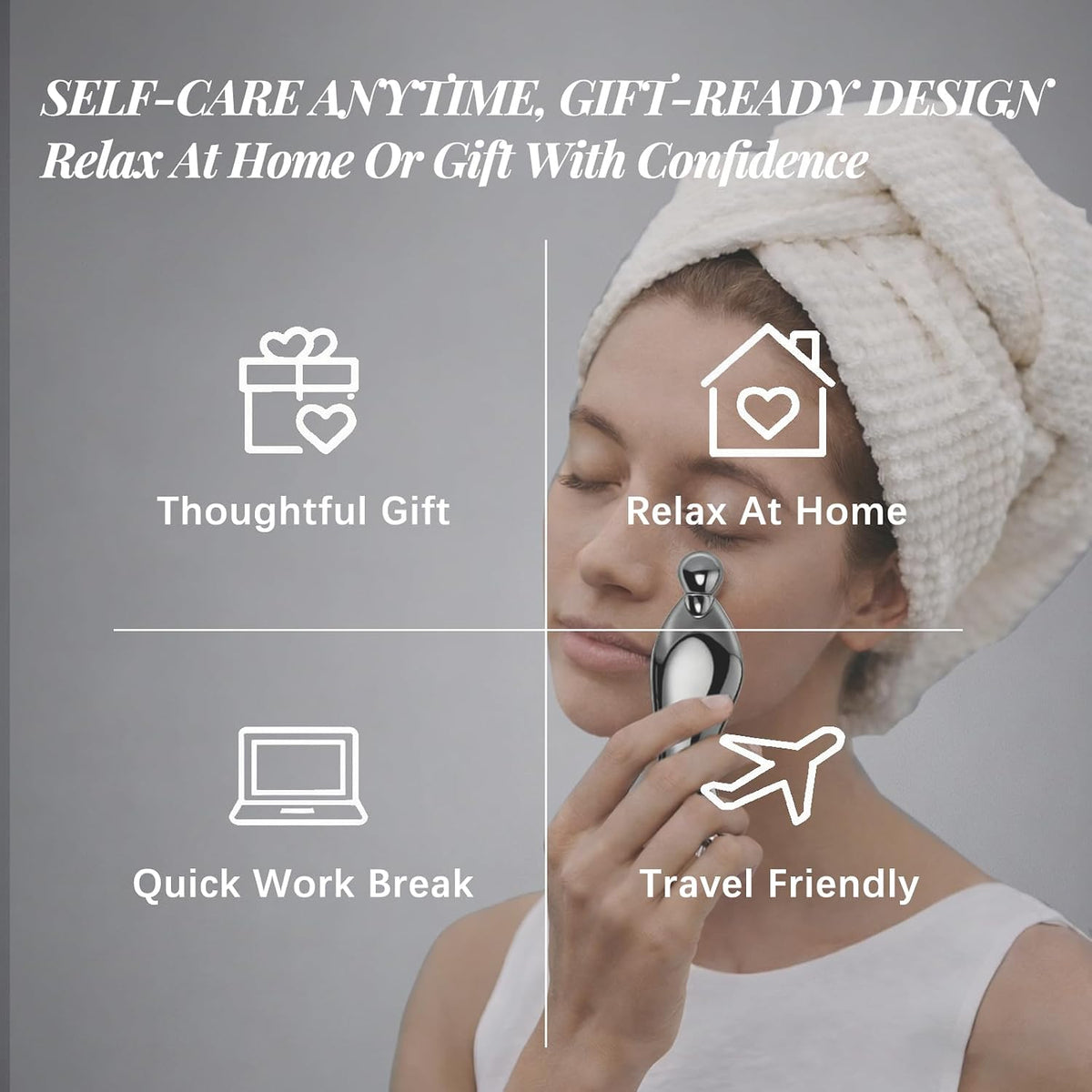 Steel Face Roller & Gua Sha Set - Lymphatic Drainage Duo