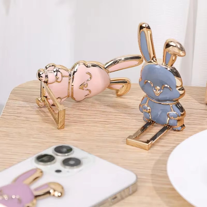 Foldable Phone Ring Stand - Cartoon Rabbit Grip