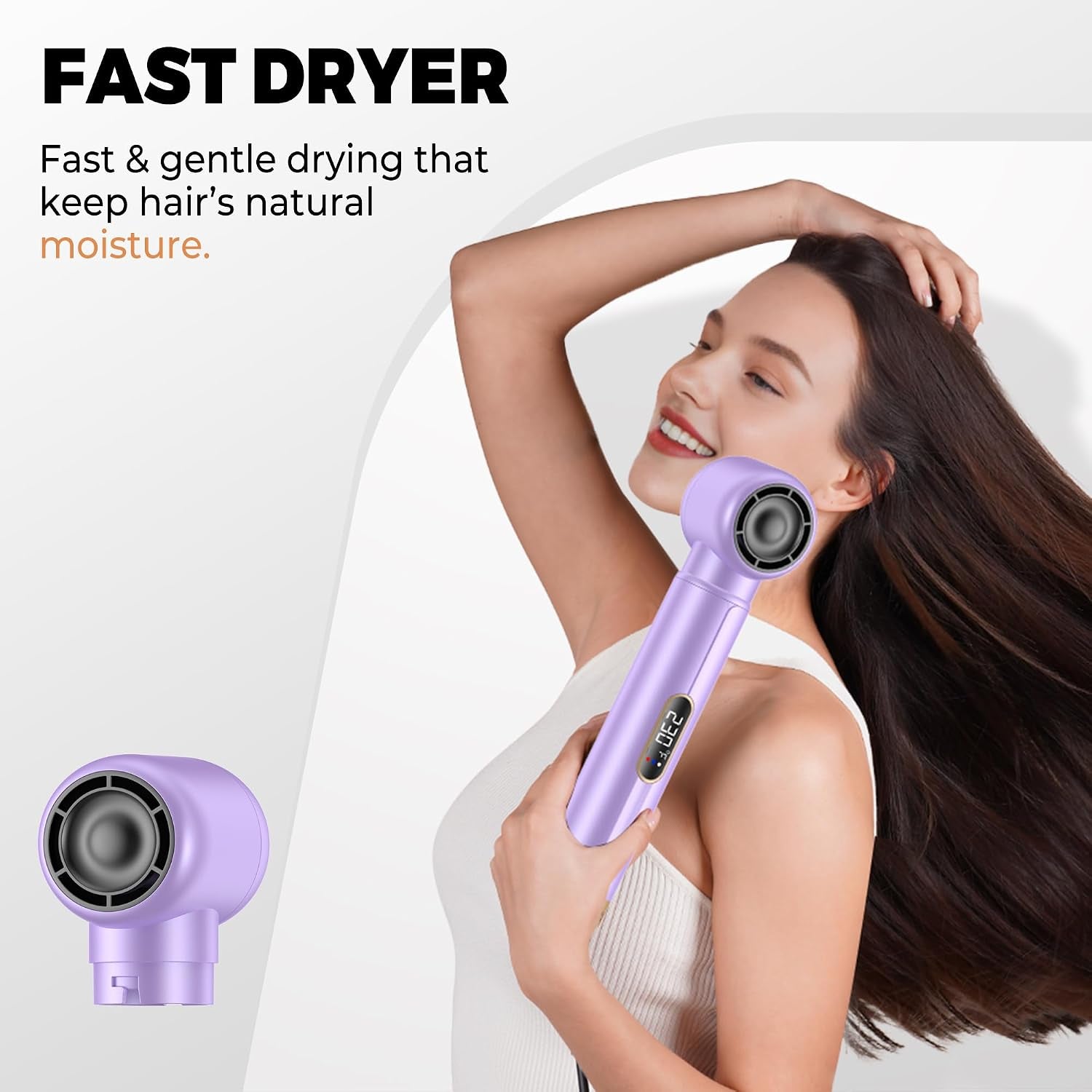 5-In-1 Blow Dryer Brush with LCD Display - Ionic Styler