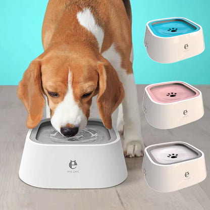 No-Spill Dog Water Bowl - Floating Disc Stops Splashing