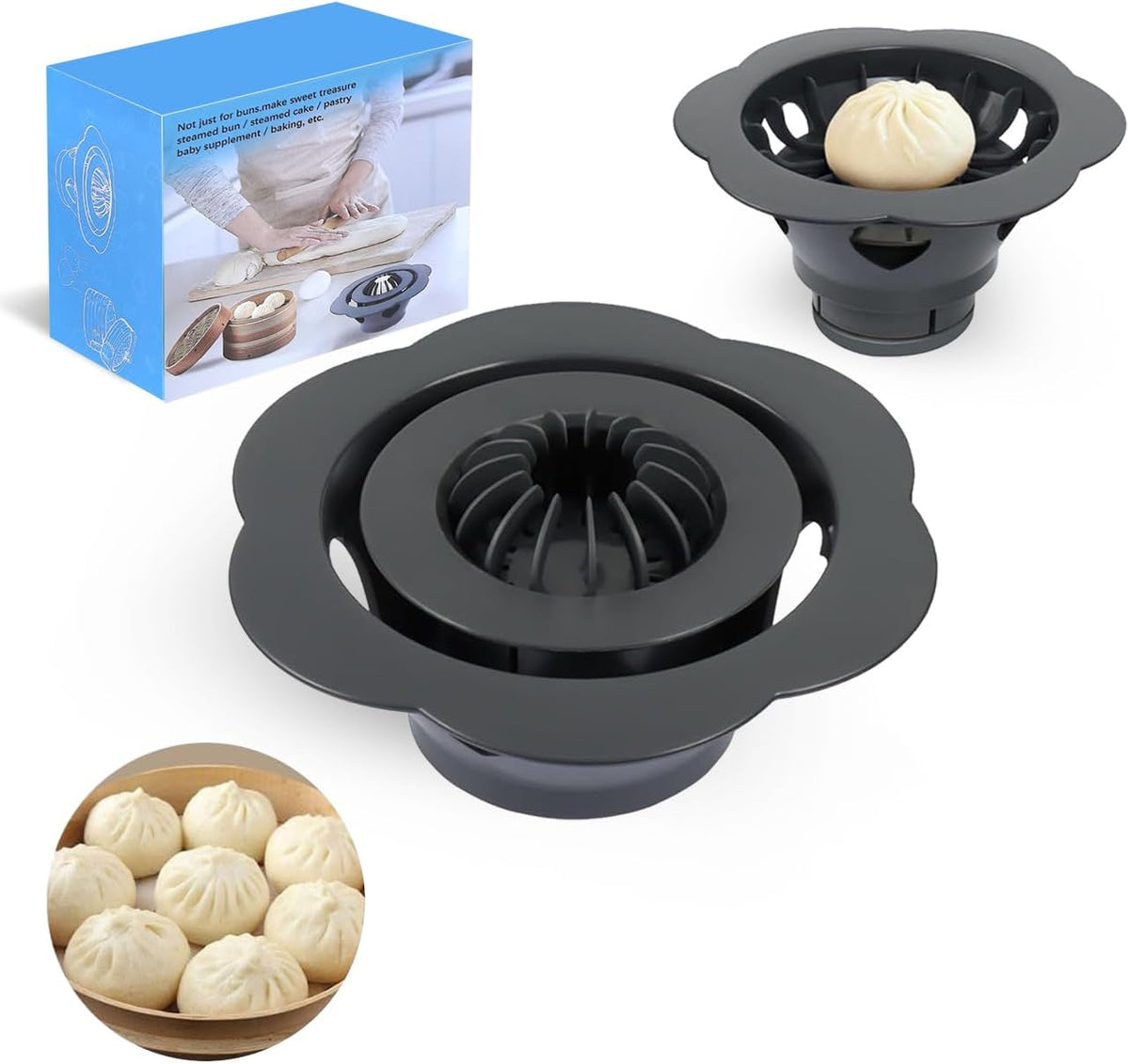 Bao Bun & Dumpling Maker Mold - Perfect Pleats Every Time
