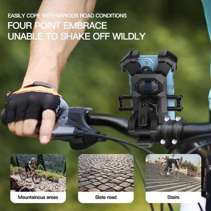 Motorcycle Phone Mount - Auto-Lock, 360 Rotating