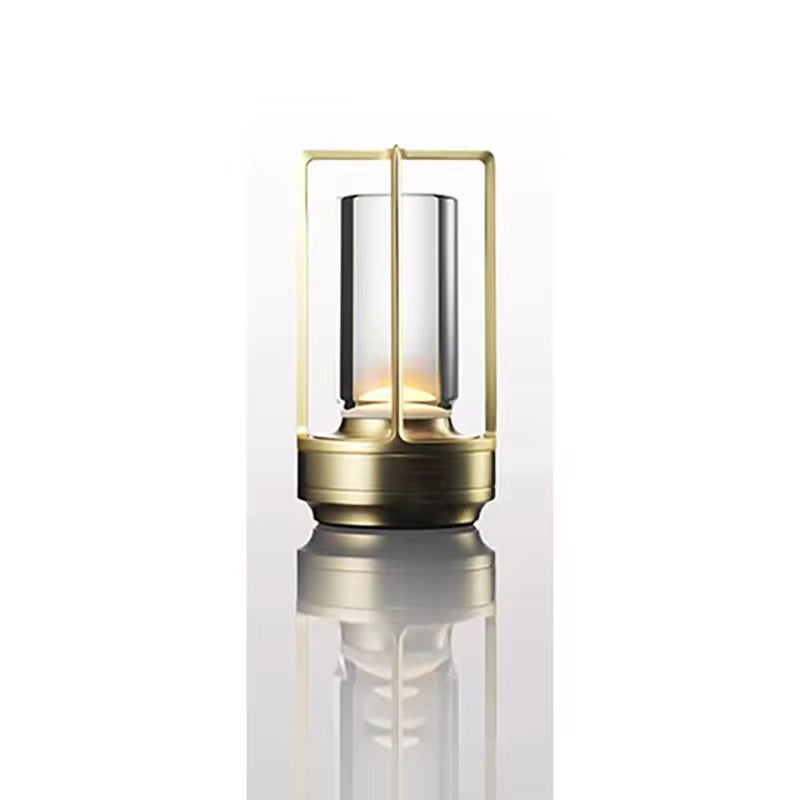 Cordless Crystal Table Lamp - Touch Dimming, Rechargeable