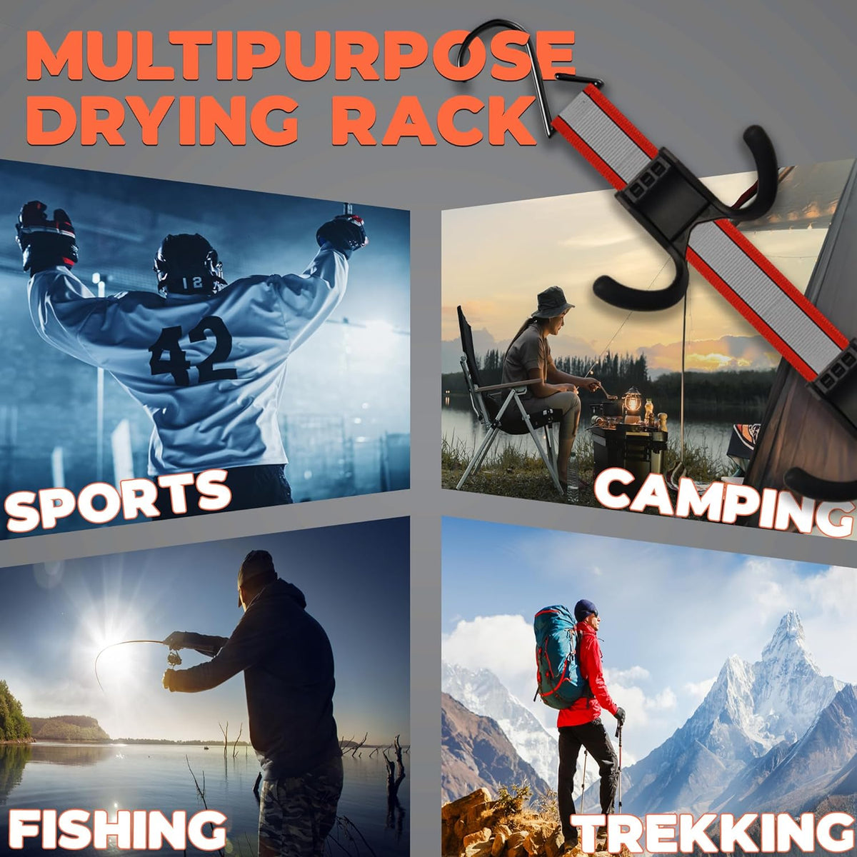 Portable Gear Drying Rack - Sports & Camping Equipment