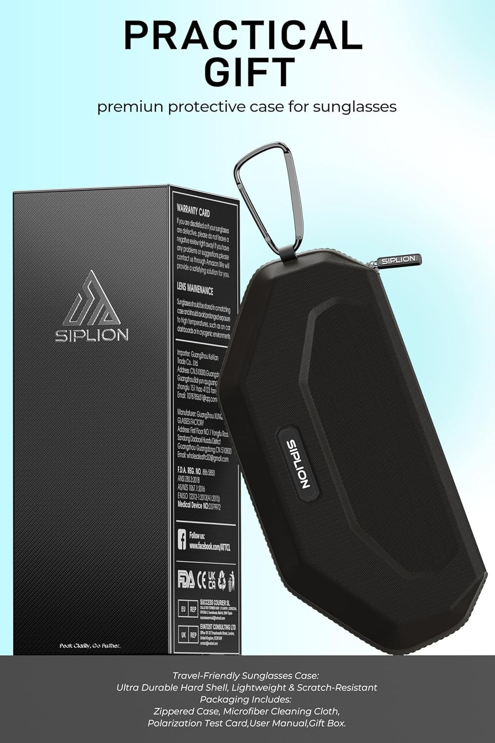 Polarized Sport Sunglasses - UV400, Anti-Slip Wrap Frame