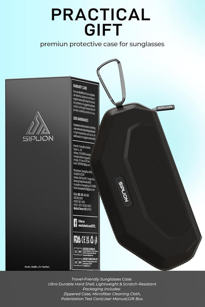 Polarized Sport Sunglasses - UV400, Anti-Slip Wrap Frame
