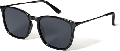 Vintage Square Polarized Sunglasses - Metal Frame