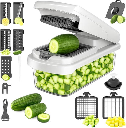 15-In-1 Chopper & Mandoline Set - Spiralizer Included