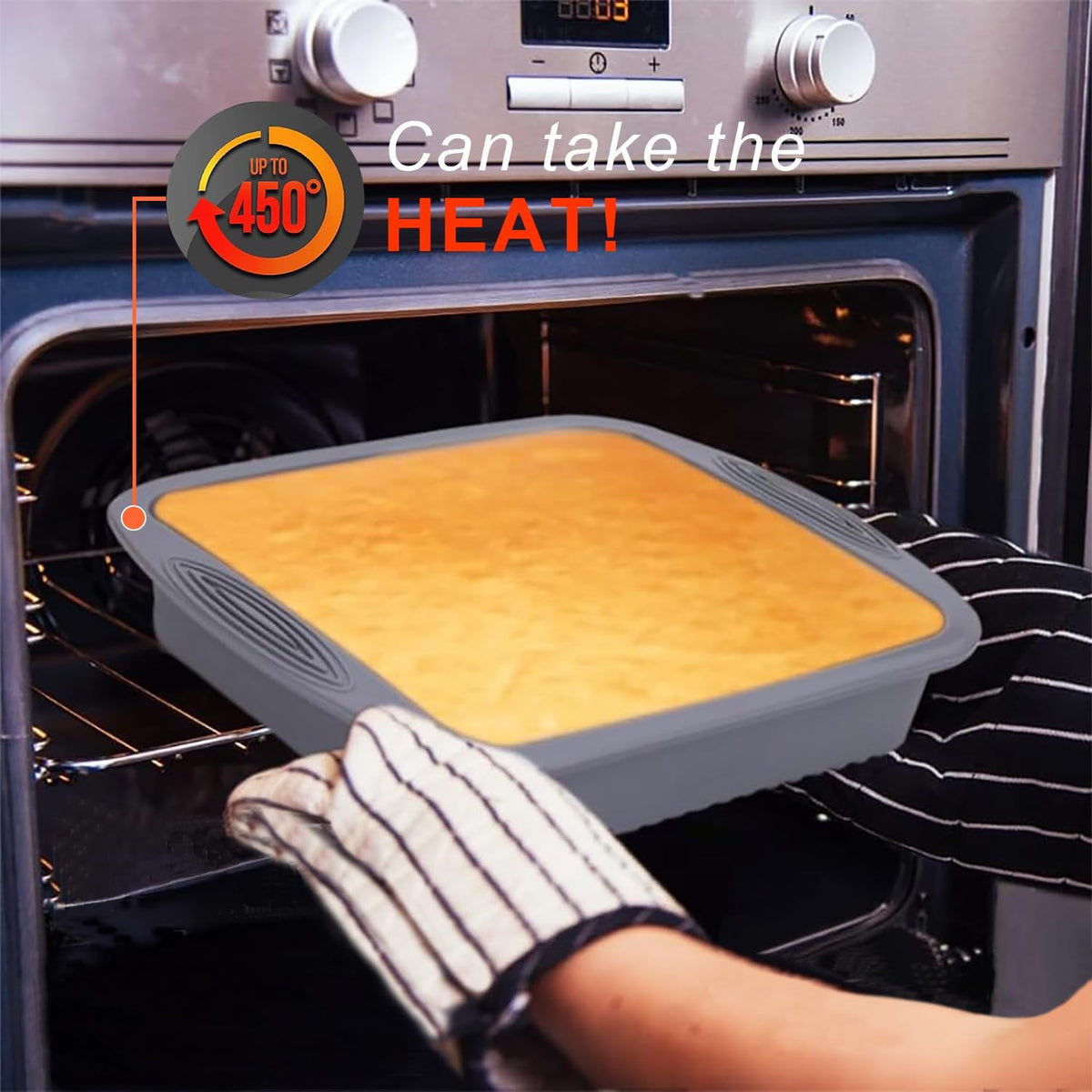 7-In-1 Silicone Bakeware Set - Cake, Loaf & Muffin Molds