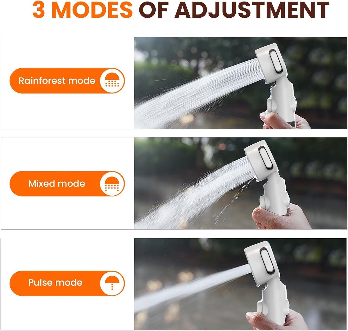 Portable Camping Shower Pump - Adjustable Flow, Rechargeable