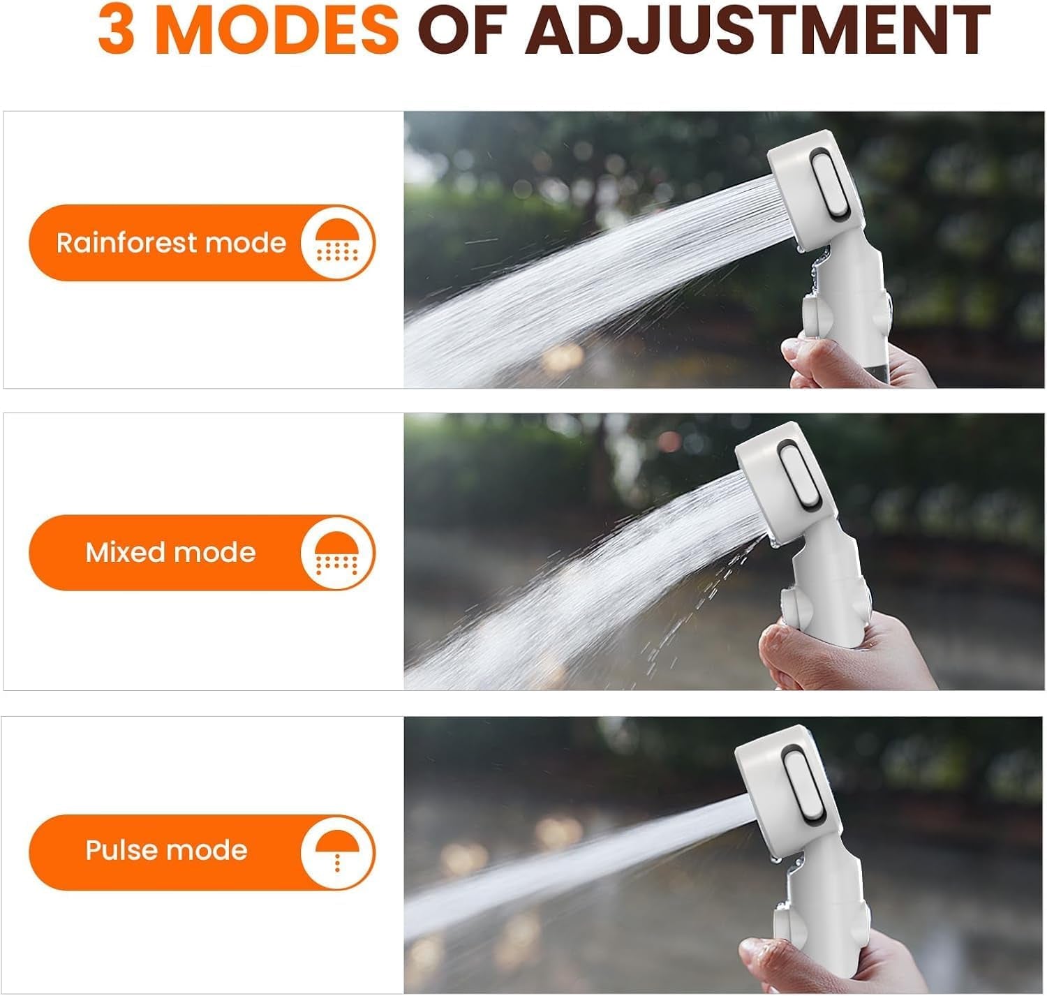 Portable Camping Shower Pump - Adjustable Flow, Rechargeable