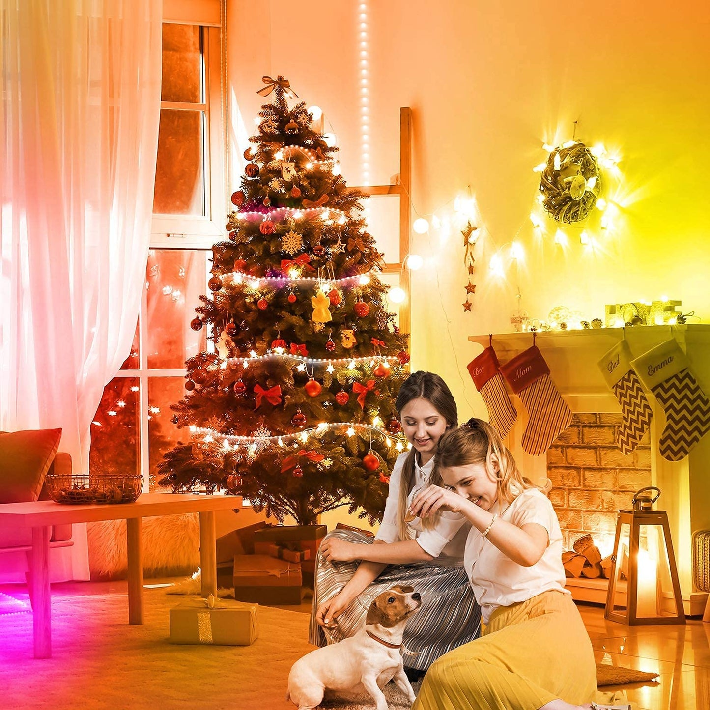 32.8Ft RGB LED Strip Lights with Remote - Room Decor