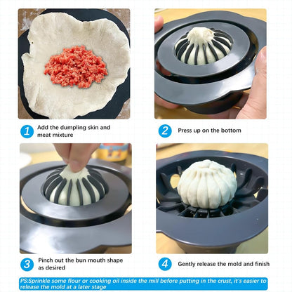 Bao Bun & Dumpling Maker Mold - Perfect Pleats Every Time
