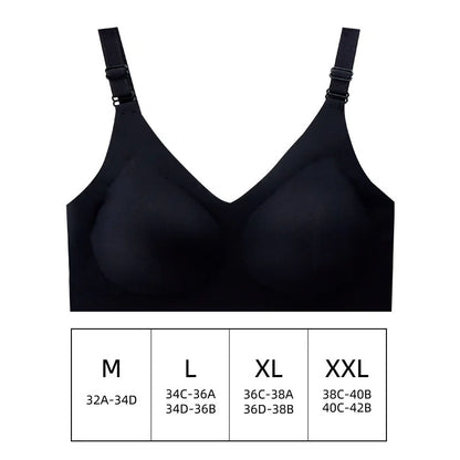 Seamless Wireless Comfort Bra - Deep V, Jelly Colors