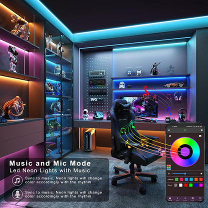 300Ft LED Strip Lights - Music Sync, App & Remote Control