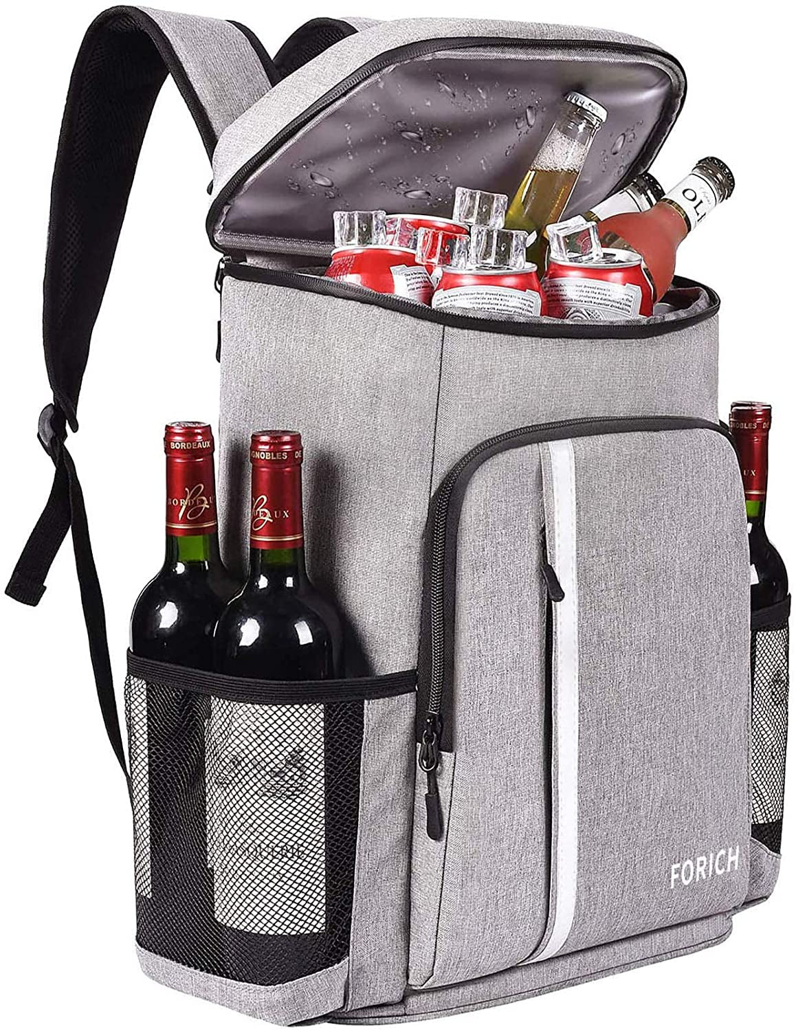 Insulated Backpack Cooler - Leakproof, Holds 30 Cans
