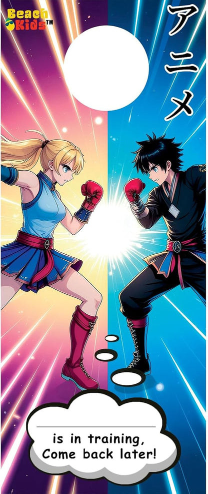 Anime Fleece Blanket Set with Stickers - 45X60In