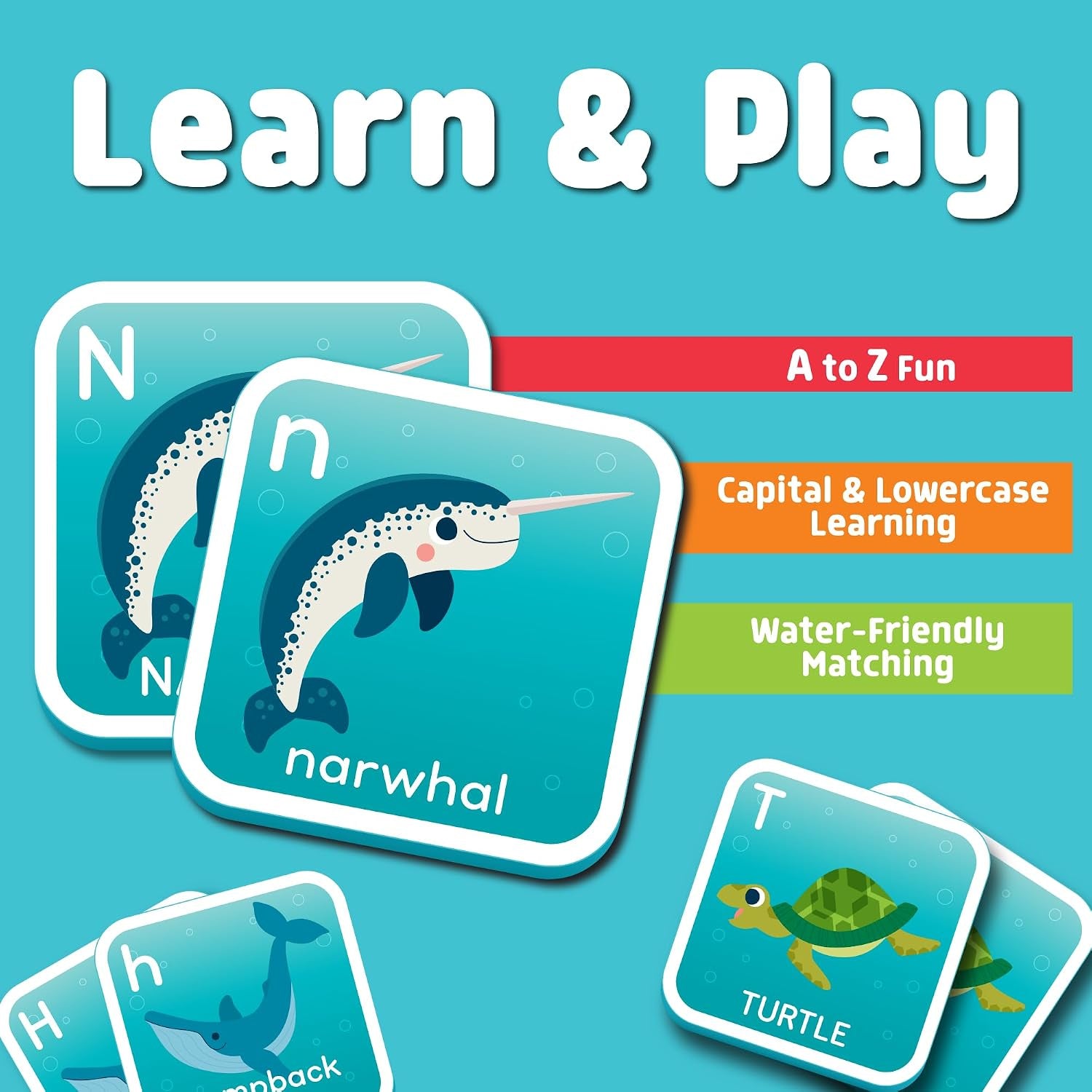 Bath Time Alphabet Matching Game - Water-Safe Foam