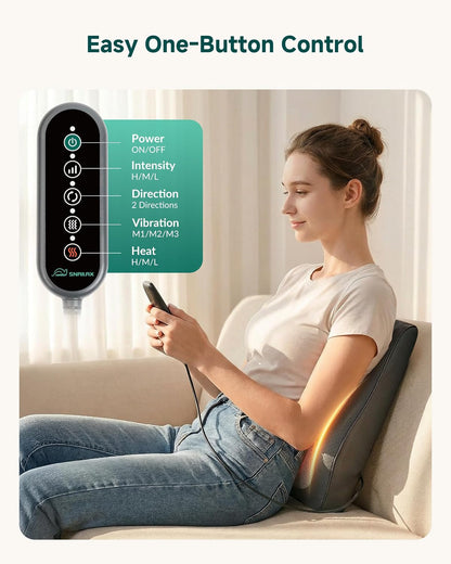 3D Kneading Shiatsu Chair Massage Pillow with Heat