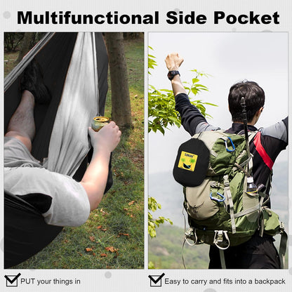 Double Camping Hammock - Portable with Straps