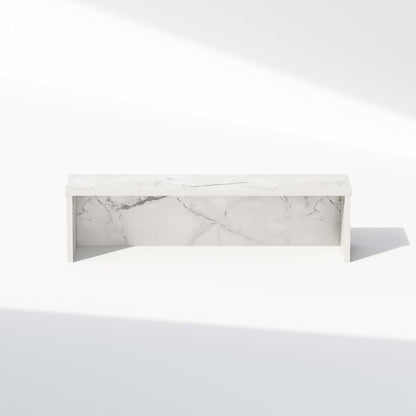 23In Desktop Organizer Shelf - Marble White