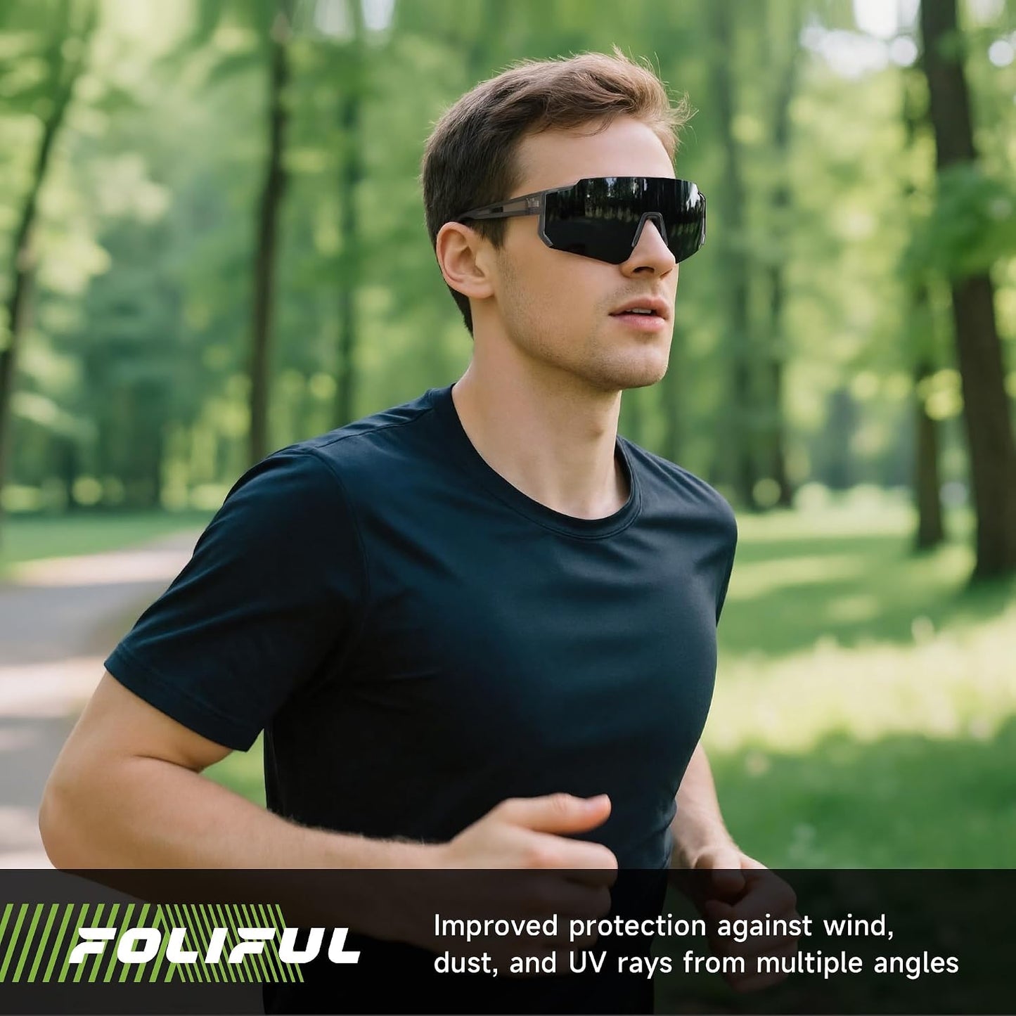 Polarized Running Sunglasses - Lightweight Sport Shades