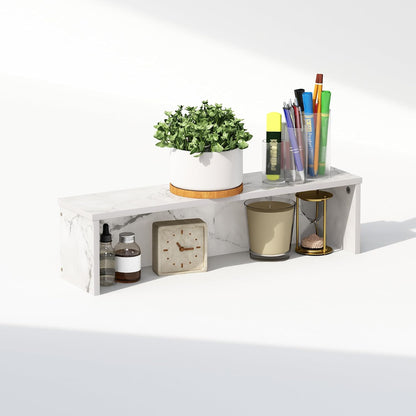 23In Desktop Organizer Shelf - Marble White