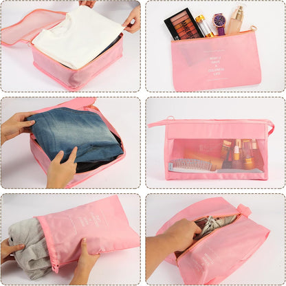 12-Piece Packing Cubes Set - Suitcase Organizer, Grey