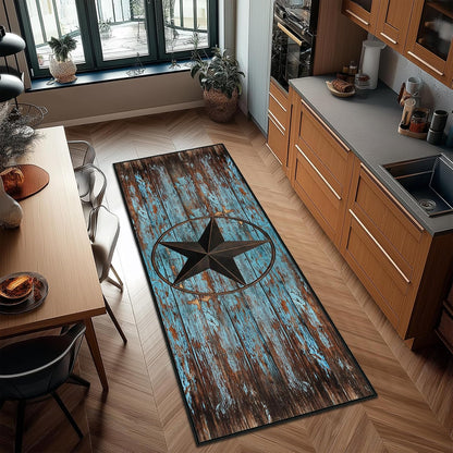 Western Star Runner Rug 2X6 - Washable, Non-Slip