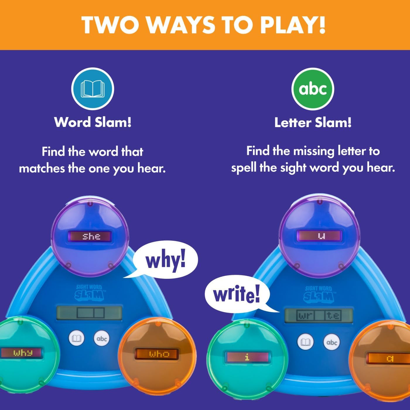 Sight Word Slam - Electronic Reading Game, Ages 5-7