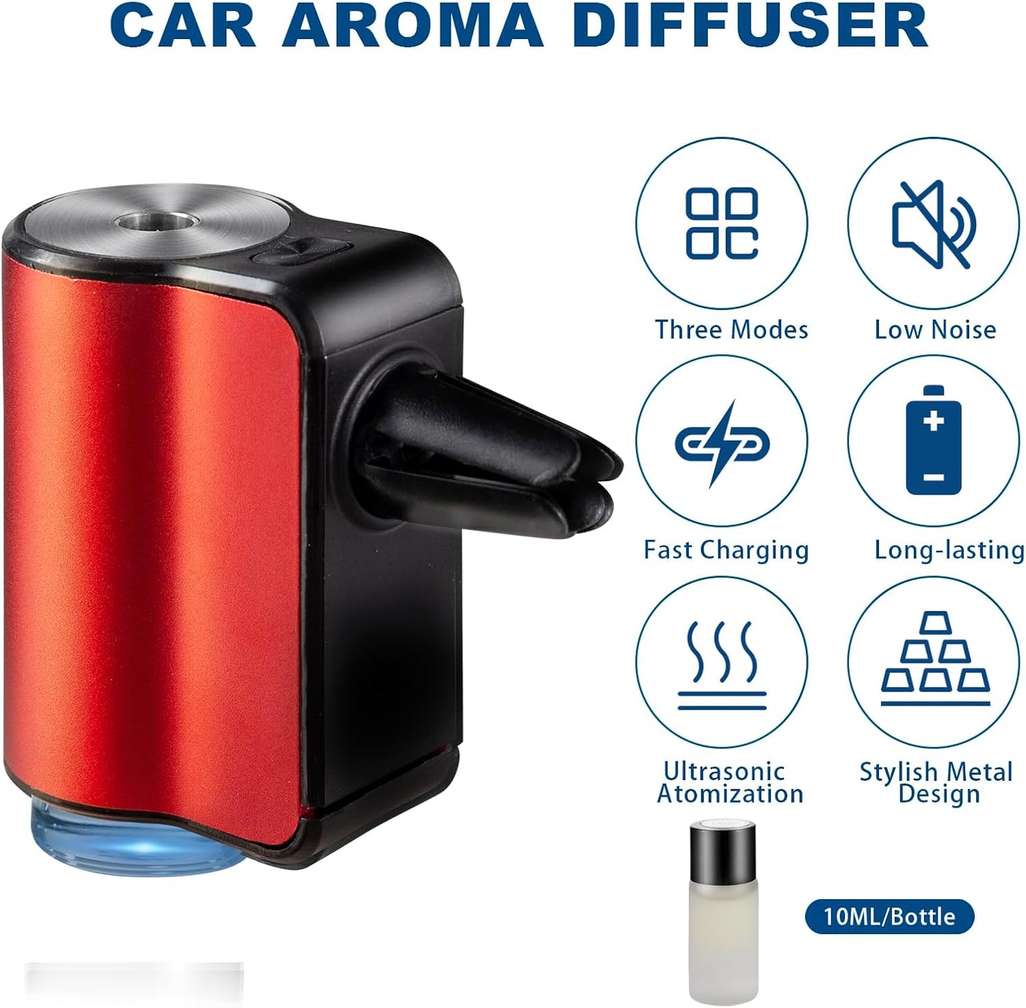 Car Aromatherapy Diffuser - Vent Clip Air Freshener