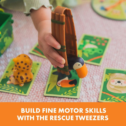Jungle Rescue Toddler Board Game - Fine Motor Skills, Ages 3+