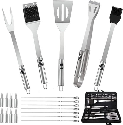20-Piece BBQ Grill Tool Set with Carry Bag