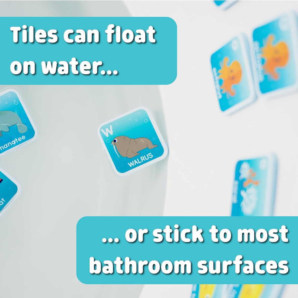 Bath Time Alphabet Matching Game - Water-Safe Foam