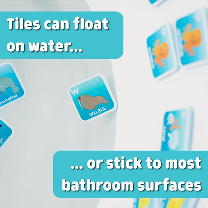 Bath Time Alphabet Matching Game - Water-Safe Foam