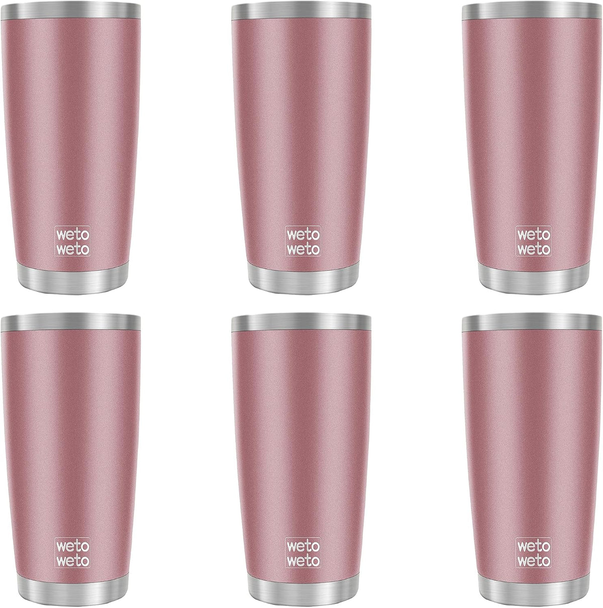 20Oz Insulated Travel Mug - Powder Coated, Rose Gold