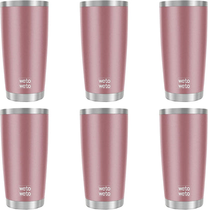 20Oz Insulated Travel Mug - Powder Coated, Rose Gold