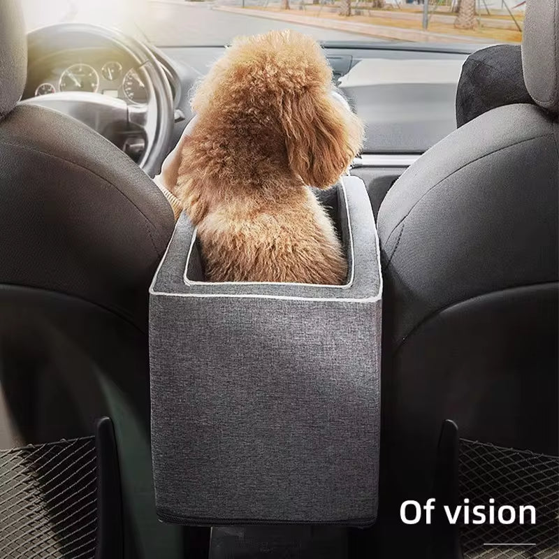 Center Console Dog Car Seat - Safety Travel Bed