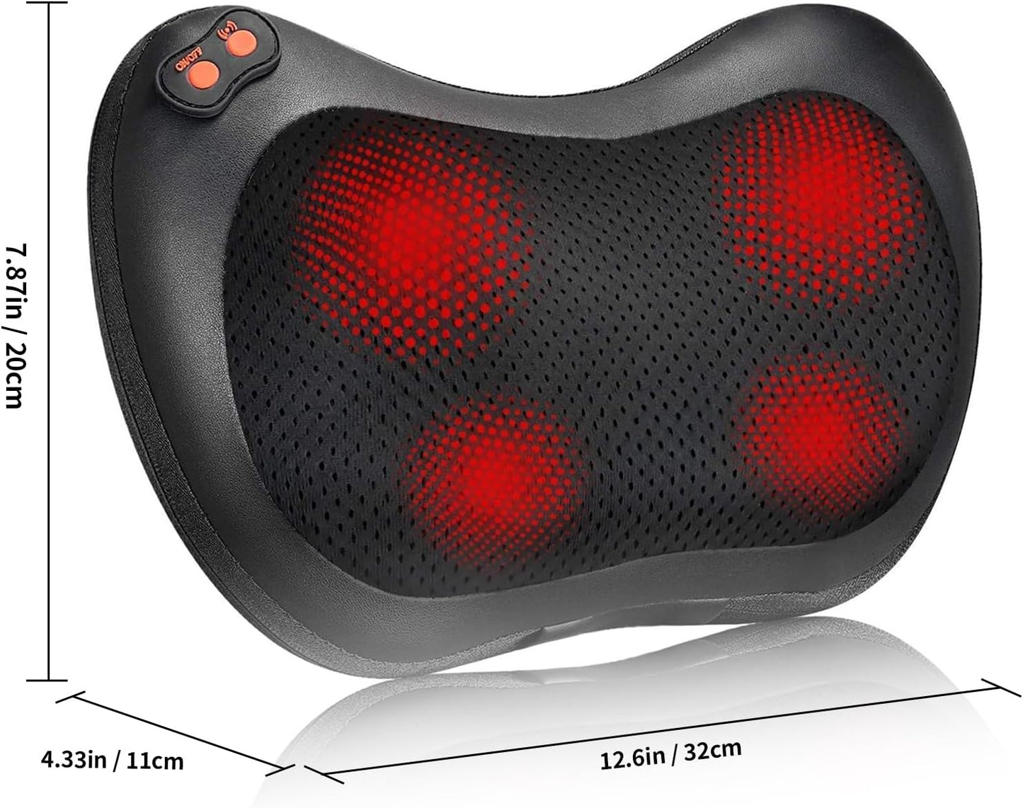 Shiatsu Neck & Back Massager with Heat - Deep Kneading