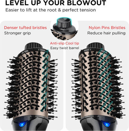 One-Step Volumizing Hair Dryer Brush - 4-In-1 Salon Styler