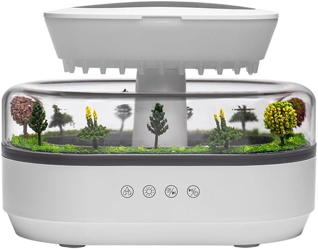 Raindrop Aroma Diffuser - White Noise & LED Waterfall