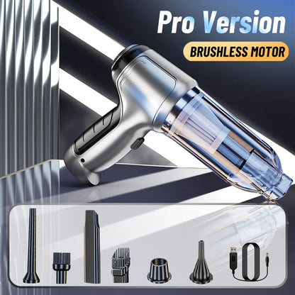 Cordless Car Vacuum - 95,000PA Suction with Blower
