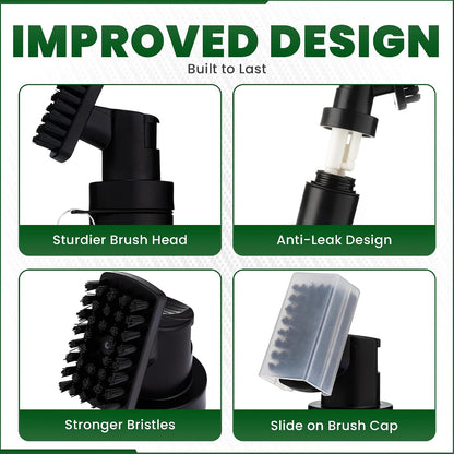 Golf Club Cleaner Brush - Built-In Water Spray & Clip
