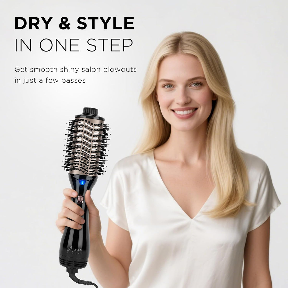 One-Step Volumizing Hair Dryer Brush - 4-In-1 Salon Styler