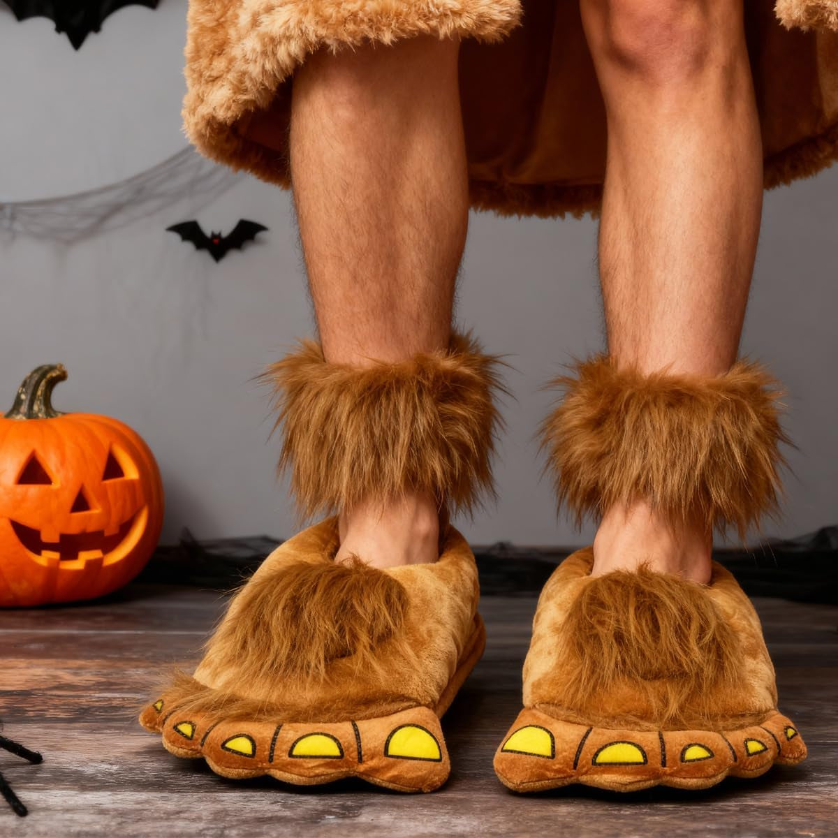 Hobbit Feet Novelty Slippers - Funny Gift, One Size