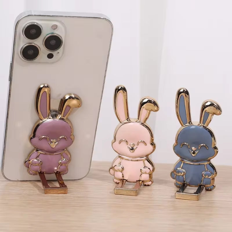 Foldable Phone Ring Stand - Cartoon Rabbit Grip
